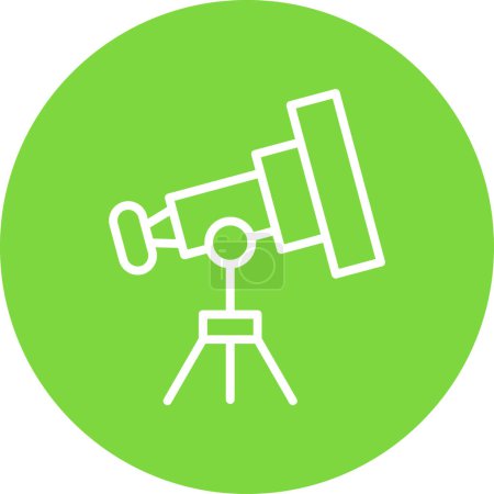 Illustration for Telescope. web icon simple illustration - Royalty Free Image