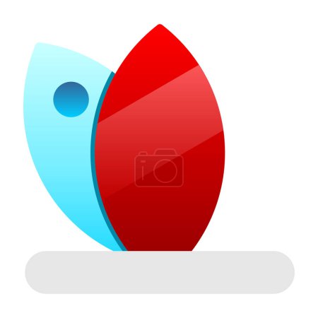 Ilustración de Vector ilustración del icono de la tabla de surf - Imagen libre de derechos
