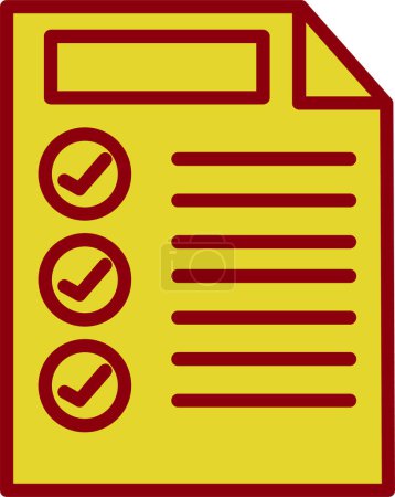 Illustration for Vector illustration of Checklist icon - Royalty Free Image