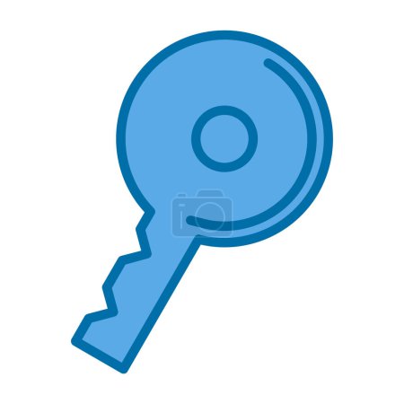 Illustration for Key icon, vector illustration simple design - Royalty Free Image
