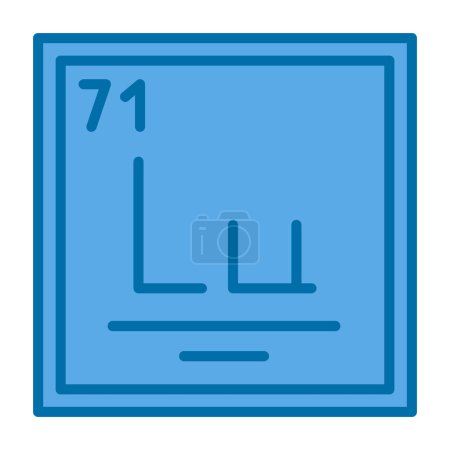 Téléchargez les illustrations : Illustration vectorielle de l'icône Lutétium - en licence libre de droit