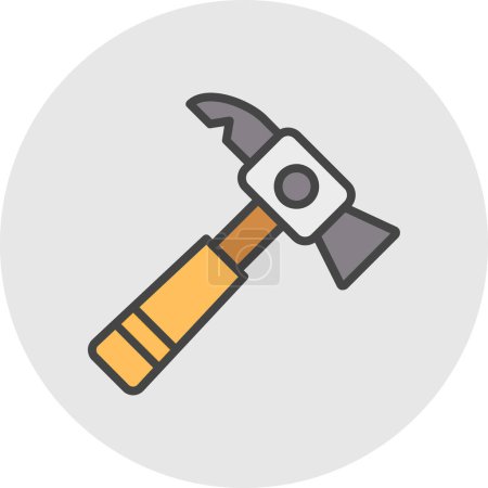 Inverse hammer. web icon simple design 