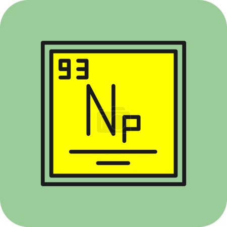 Ilustración de Neptunium icono vector ilustración - Imagen libre de derechos