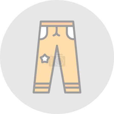 Ilustración de Icono de pantalones, ilustración vectorial moderna - Imagen libre de derechos