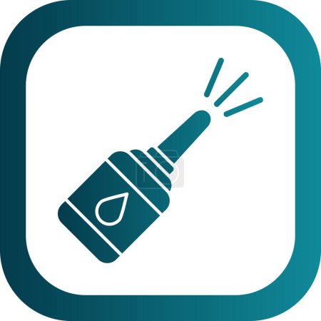 Illustration for Nasal spray icon. vector illustration - Royalty Free Image