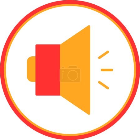 Illustration for Vector illustration of Audio icon - Royalty Free Image