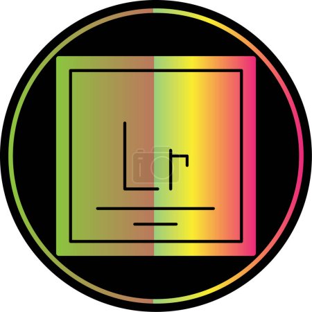 Ilustración de Vector de ilustración del icono Lawrencium - Imagen libre de derechos
