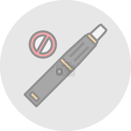 Téléchargez les illustrations : Panneau non fumeur, Illustration vectorielle - en licence libre de droit