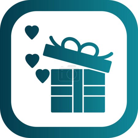Illustration for Gift box vector icon - Royalty Free Image