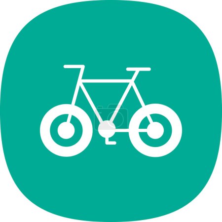 Illustration for Bicycle flat icon, vector illustration - Royalty Free Image