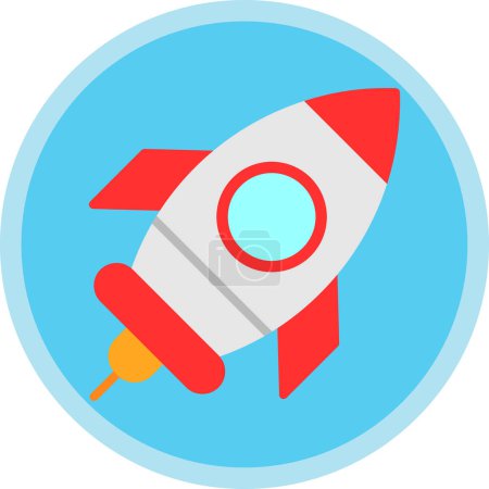 Illustration for Rocket ship icon, vector illustration simple design - Royalty Free Image