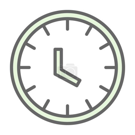 Illustration for Time, clock  vector icon, illustration - Royalty Free Image