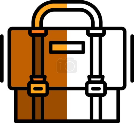 Illustration for Briefcase web icon vector illustration - Royalty Free Image