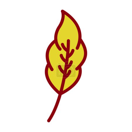 Illustration for Leaf. web icon simple illustration - Royalty Free Image
