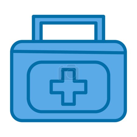 Ilustración de Icono del kit de primeros auxilios, ilustración de vector simple - Imagen libre de derechos