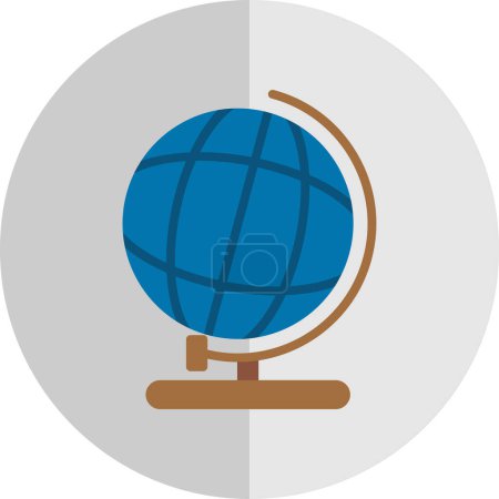 Illustration for Globe   web icon, vector illustration - Royalty Free Image