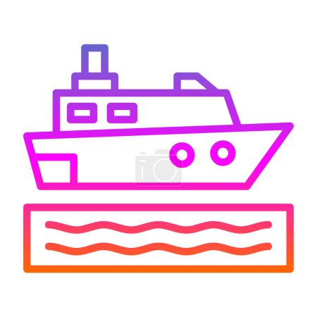 Ilustración de Colorido crucero vector ilustración diseño simple - Imagen libre de derechos