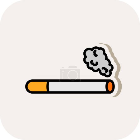 Illustration for Cigarette icon vector illustration - Royalty Free Image