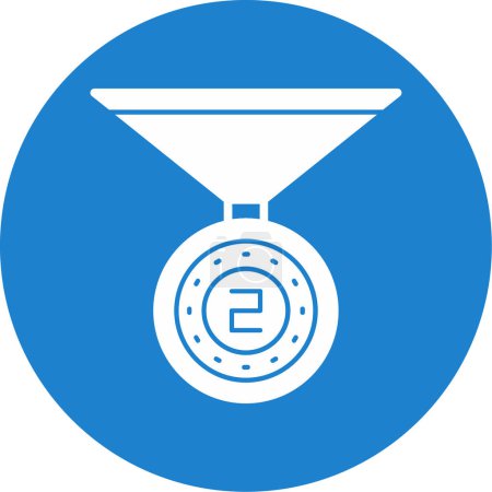 Ilustración de Icono de medalla, ilustración vectorial diseño simple - Imagen libre de derechos