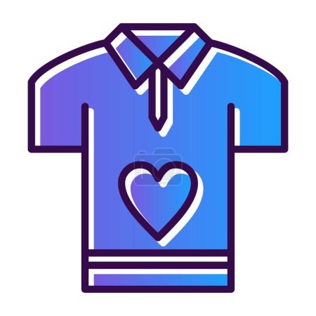 Illustration for T-shirt icon, vector illustration simple design - Royalty Free Image