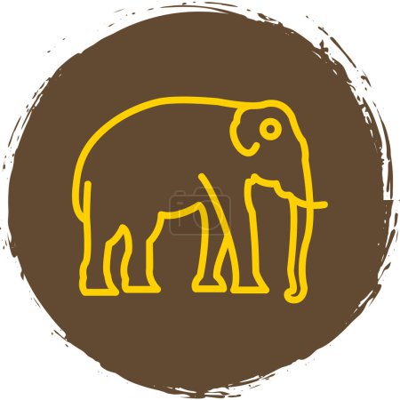 Illustration for Elephant icon, vector illustration simple design - Royalty Free Image