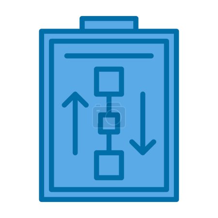 Illustration for Workflow web icon simple illustration - Royalty Free Image