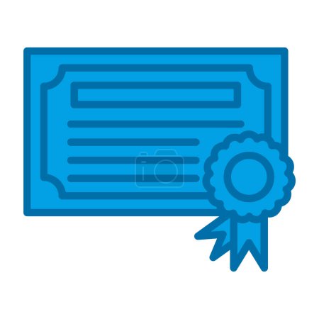 Illustration for Certificate icon, education concept, vector illustration - Royalty Free Image
