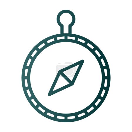 Illustration for Compass flat icon, vector illustration - Royalty Free Image