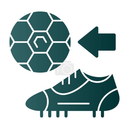 Illustration for Football boots icon, vector illustration simple design - Royalty Free Image