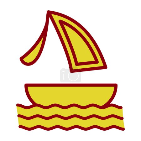 Ilustración de Surf barco icono vector ilustración diseño - Imagen libre de derechos