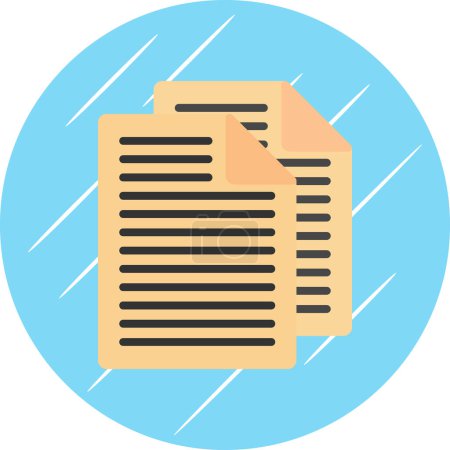Illustration for Document icon vector illustration - Royalty Free Image