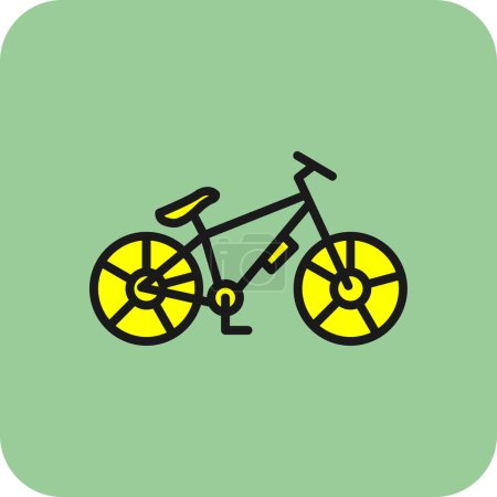 Ilustración de Bicicleta de montaña icono, vector de ilustración - Imagen libre de derechos