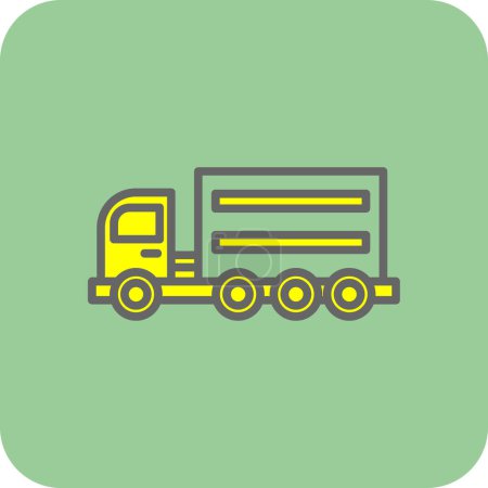 Illustration for Truck icon, vector illustration simple design - Royalty Free Image