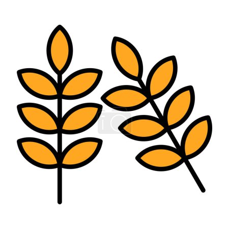 Ilustración de Wheat icon, vector illustration simple design - Imagen libre de derechos