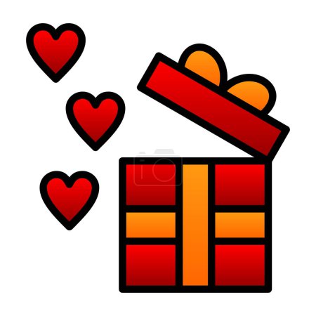 Illustration for Gift box vector icon - Royalty Free Image