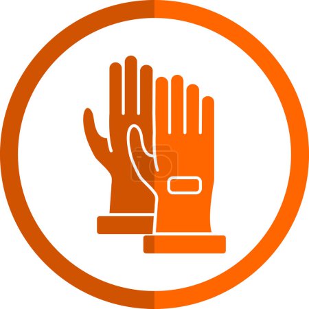 Player gloves icon vector illustration