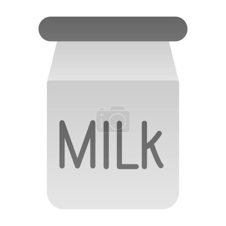 Illustration for Milk flat icon, vector illustration - Royalty Free Image