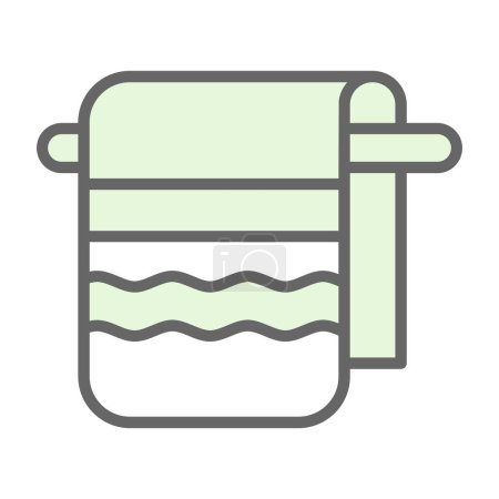 Ilustración de Icono de la toalla, vector ilustración diseño simple - Imagen libre de derechos