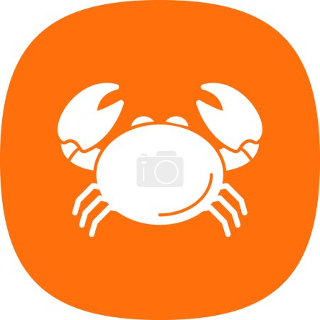 Ilustración de Icono de cangrejo vector ilustración - Imagen libre de derechos