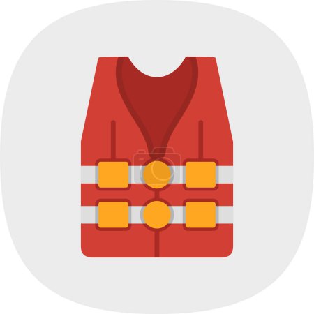 Chaleco salvavidas icono, vector ilustración diseño simple