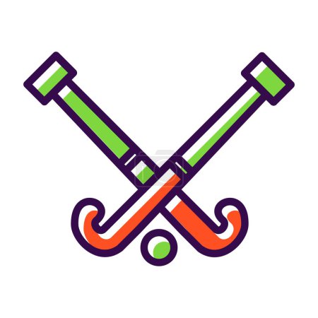 Ilustración de Vector illustration of modern Hockey icon - Imagen libre de derechos