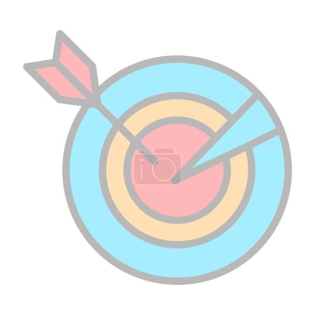 Illustration for Vector illustration of target icon - Royalty Free Image