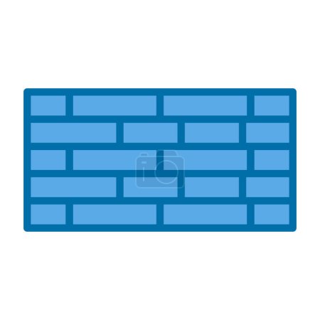 Ilustración de Simple ladrillos icono de la pared, vector de ilustración - Imagen libre de derechos