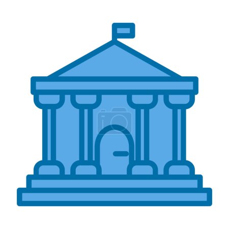 Illustration for Parliament building icon, vector illustration simple design - Royalty Free Image