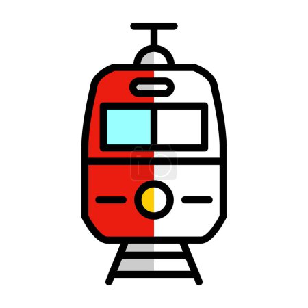 Ilustración de Icono del tren, vector ilustración diseño simple - Imagen libre de derechos