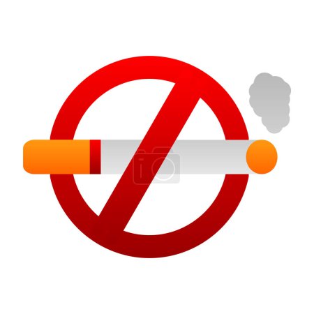 Illustration for Quit smoking sign vector illustration design - Royalty Free Image
