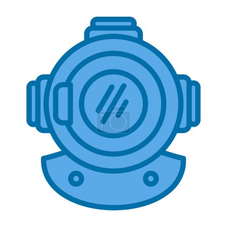 Ilustración de Diving helmet icon vector illustration - Imagen libre de derechos