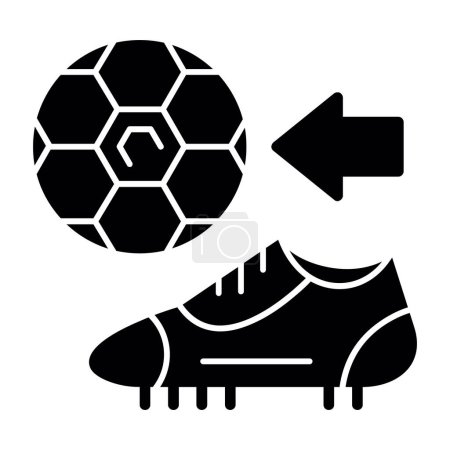 Illustration for Football boots icon, vector illustration simple web design - Royalty Free Image