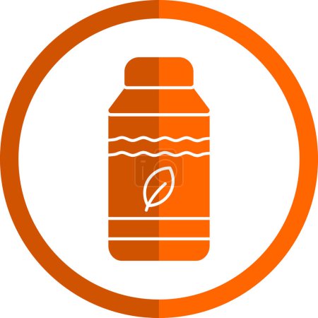 Illustration for Water bottle icon, vector illustration simple design - Royalty Free Image