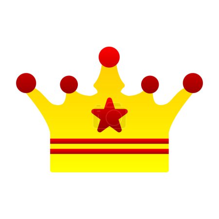 Illustration for Crown icon. vector illustration - Royalty Free Image
